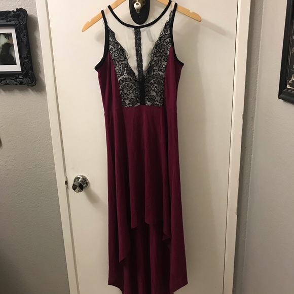 Never Used Asymmetrical Pink Eyelash Lace Dress - Picture 5 of 5